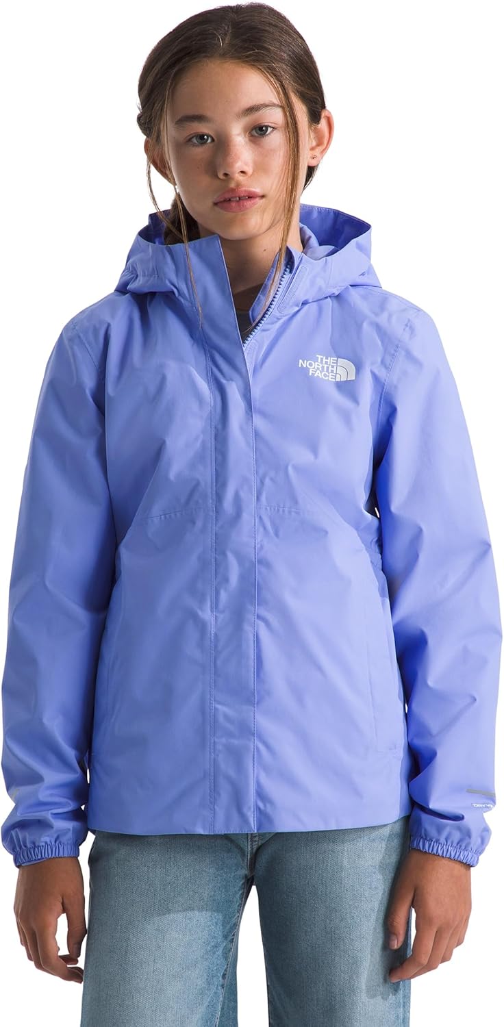 THE NORTH FACE Girls’ Antora Rain Jacket | Waterproof, Breathable, 3-piece Hood, Secure Zip Hand Pocket