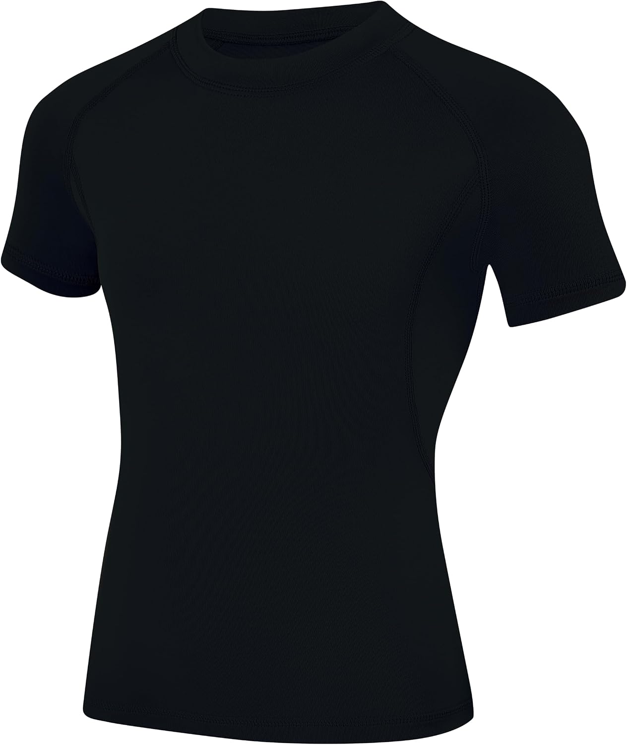 Youth Boys Compression Shirt Short Sleeve Kids Quick Dry Base Layer Undershirt Basketball Athletic T-Shirt