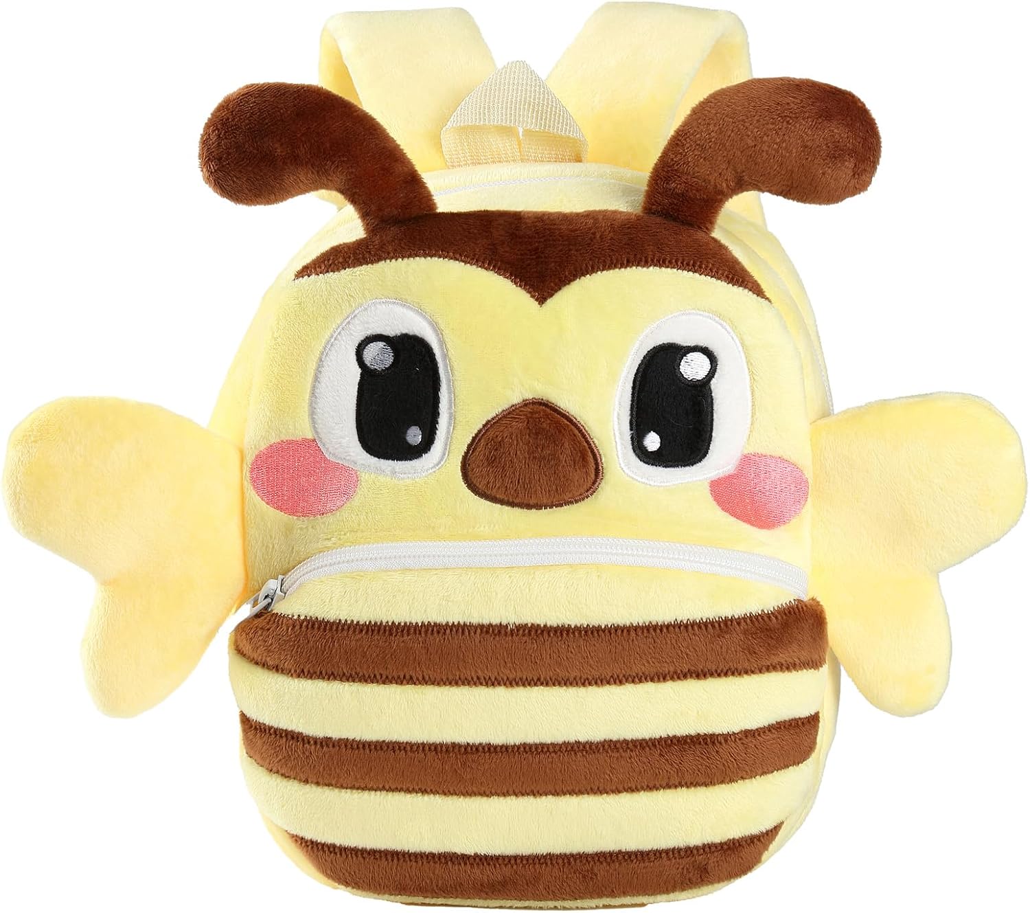 Unisex Baby Soft Plush Backpack Kids Cute Mini School Bag Daypack,Toddler Cartoon Bee Little Backpack for Girls Boys 2-5 Years Old