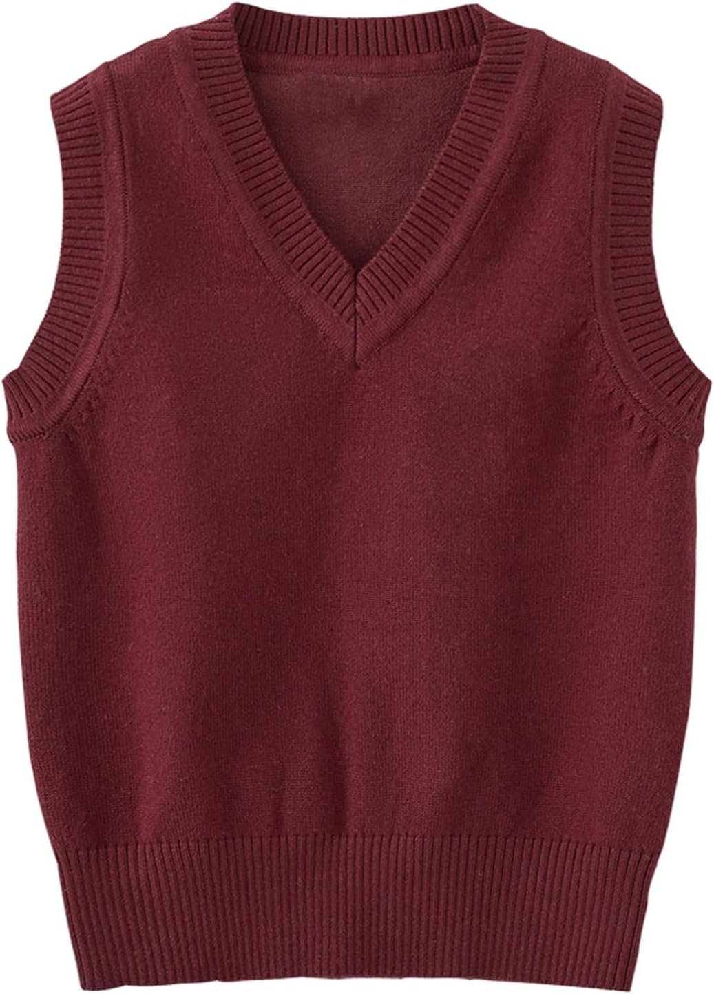 Boys Sweater Vest 100% Cotton School Uniform Vests for Girls Boy Toddler Kids Knit Fall Winter Clothes