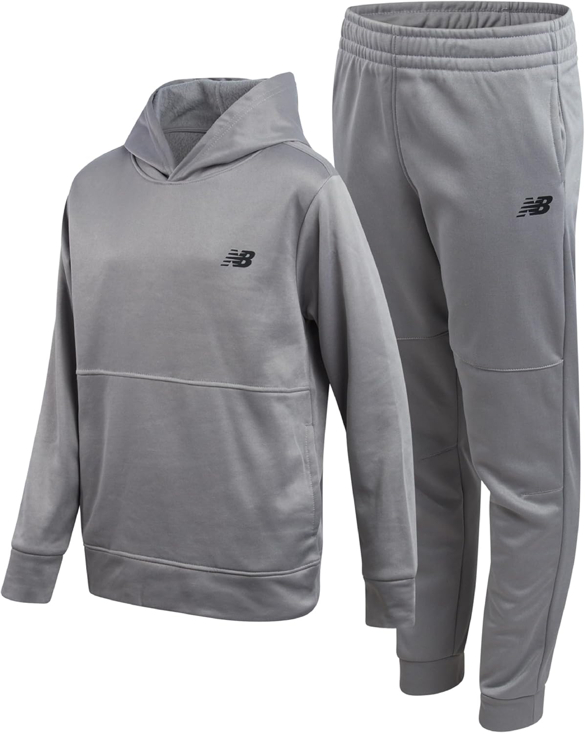New Balance Boys Sweatsuit Set – 2 Piece Tech Fleece Hoodie Sweatshirt and Jogger Sweatpants Tracksuit Set for Boys (2T-16)
