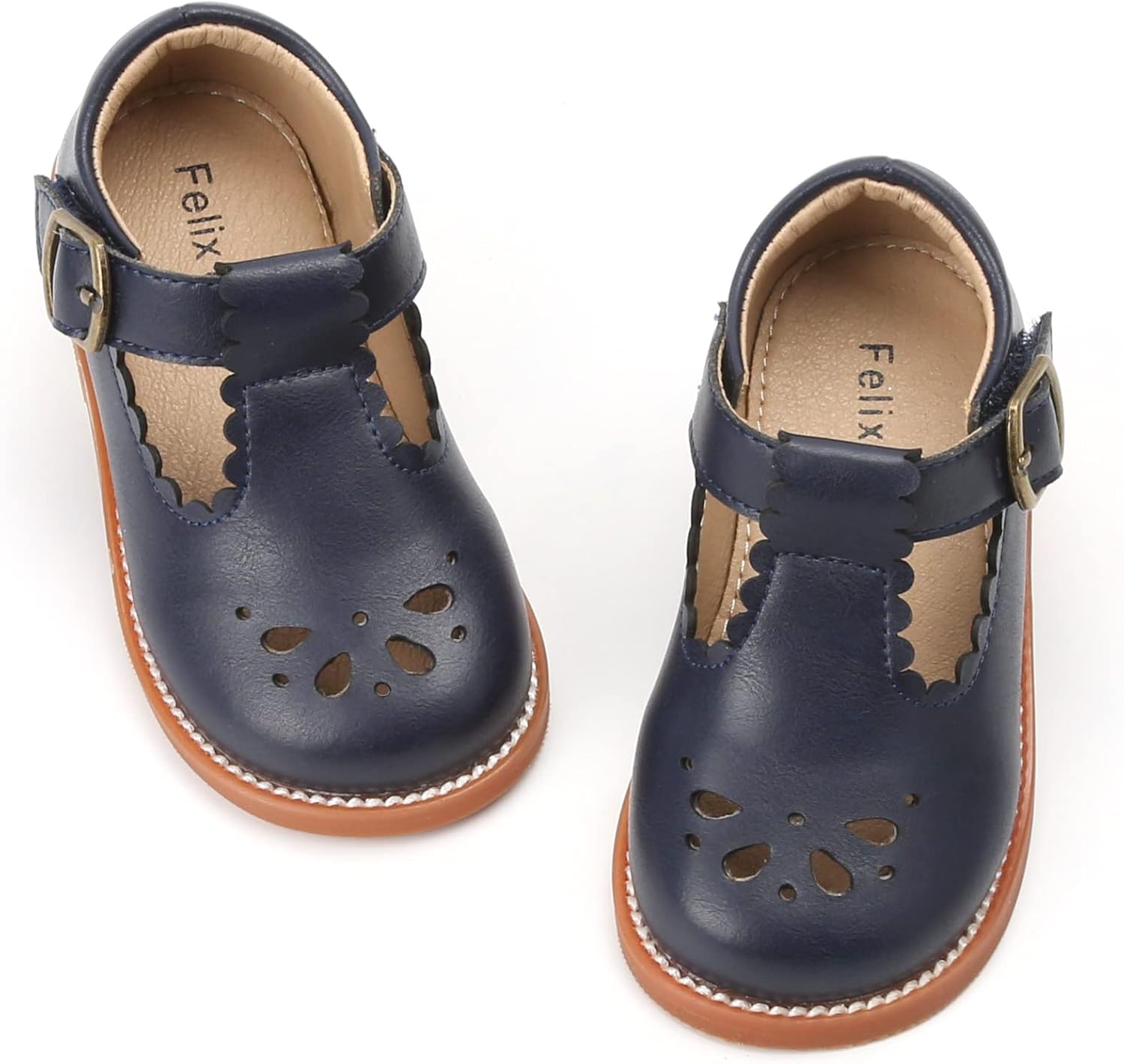 Felix & Flora Toddler Little Girl Mary Jane Dress Shoes – Ballet Flats for Girl Party School Shoes