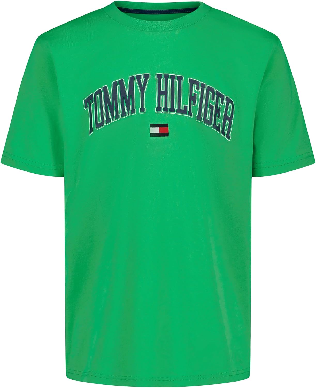 Tommy Hilfiger Boys’ Short Sleeve Graphic Crew Neck T-Shirt, Soft, Comfortable, Relaxed Fit