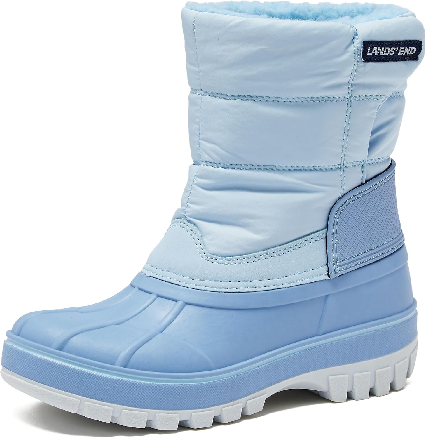 Lands’ End Waterproof Kids Snow Boots – Insulated Warm Fleece Lined Winter Boots for Toddlers, Girls & Boys Size 5-10 Toddler or 11-7 Little or Big Kid