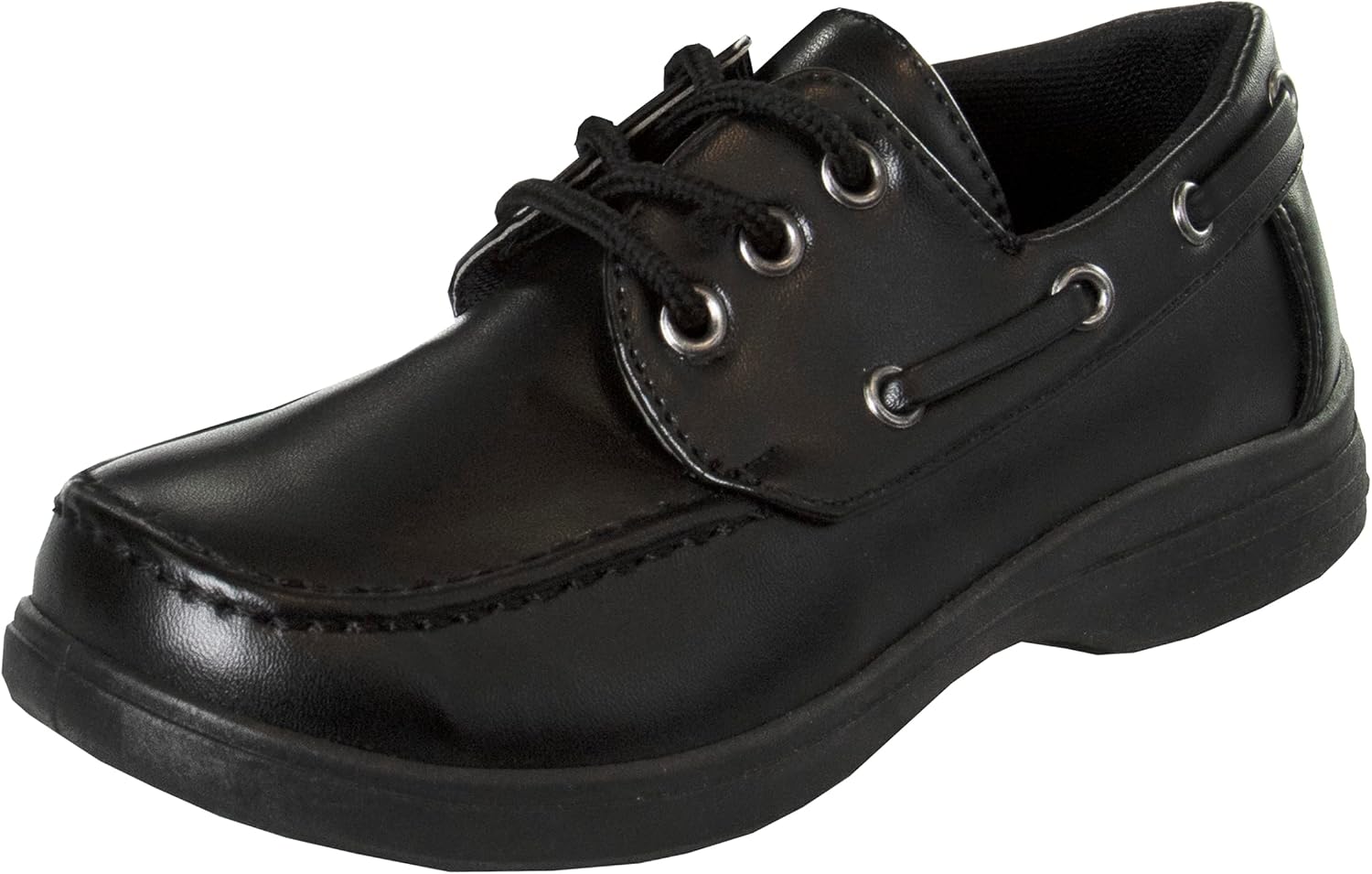 French Toast Boys Shoes – Kids Oxford School Uniform Loafer Church Dress Shoes Slip-On Faux-Leather (Toddler-Big Kid) (Black)