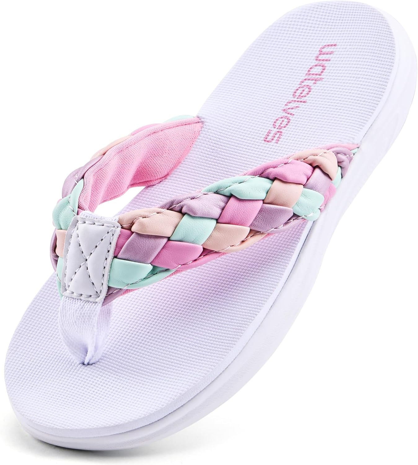 WateLves Girls Flip Flops Non-Slip Casual Thong Sandals Summer Sandal Shoes for Beach Swim Pool (Little Kid/Big Kid)