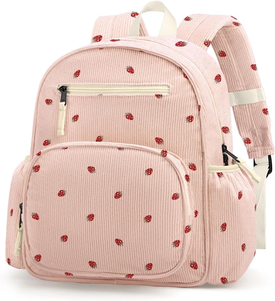 atgark Corduroy Toddler Backpack for Girls 2-5, Preschool Kindergarten Backpack – Cute Kids Backpacks for Girls 13.7″ H Fit Folder