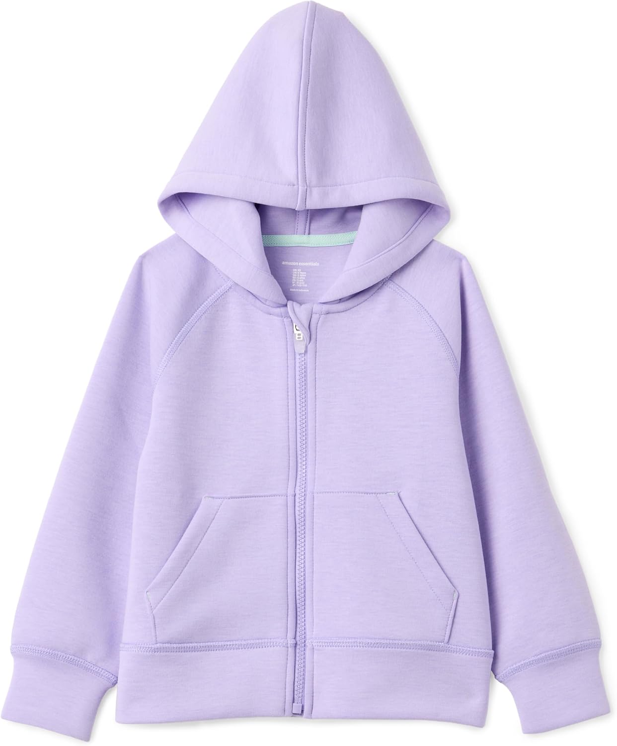 Amazon Essentials Girls’ Active Sweat Relaxed-Fit Full Zip Hoodie