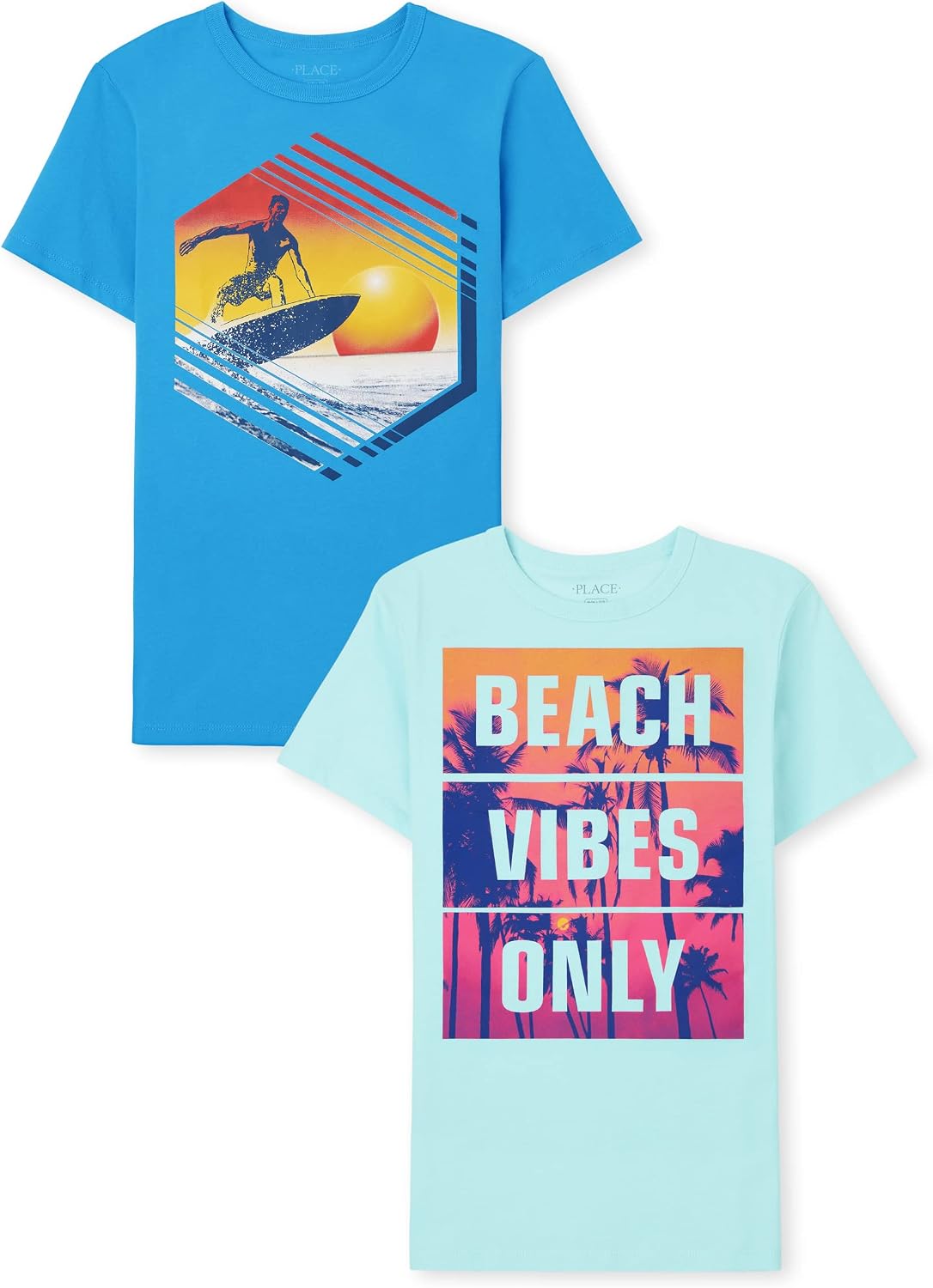The Children’s Place Boys Gamer,Sports,Cars Short Sleeve Graphic T-Shirts,2 Pack