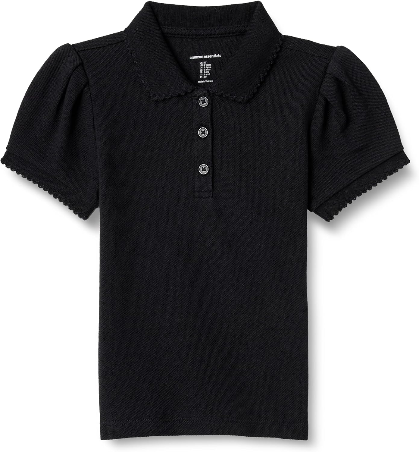 Amazon Essentials Girls and Toddlers’ Uniform Pique Polo Shirt