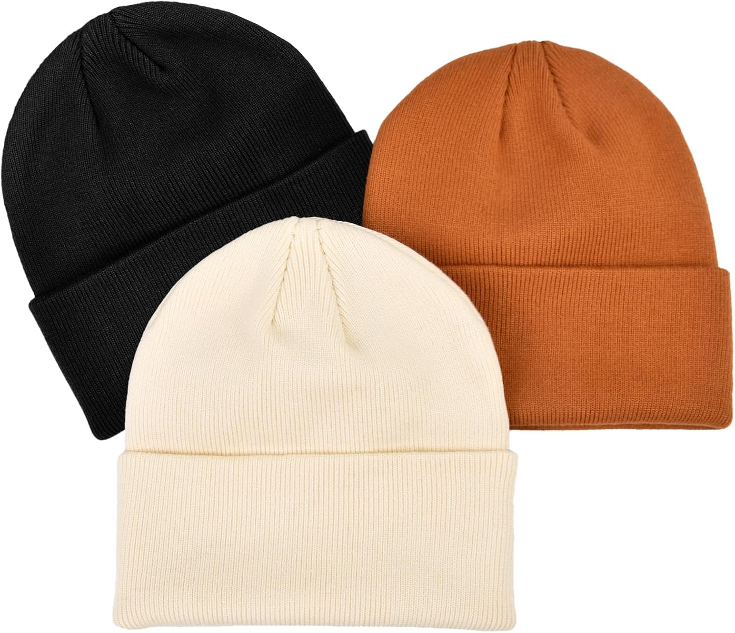 Rosoz Toddler Beanie Boys Girls Baby Knit Warm Beanies Kids Children Winter hat Caps