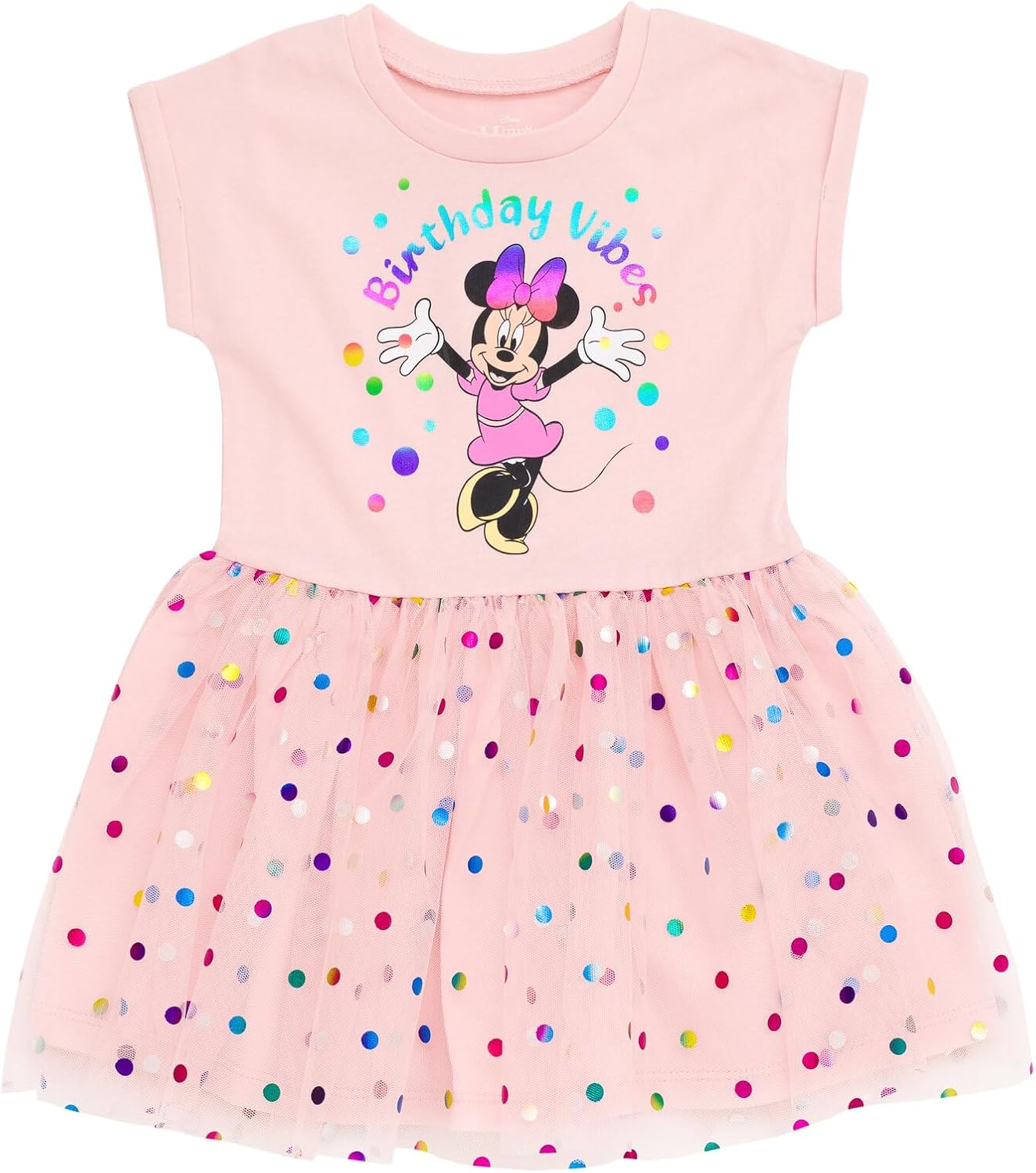 Disney Minnie Mouse Girls’ Short Sleeve Tutu Dress for Baby & Kids