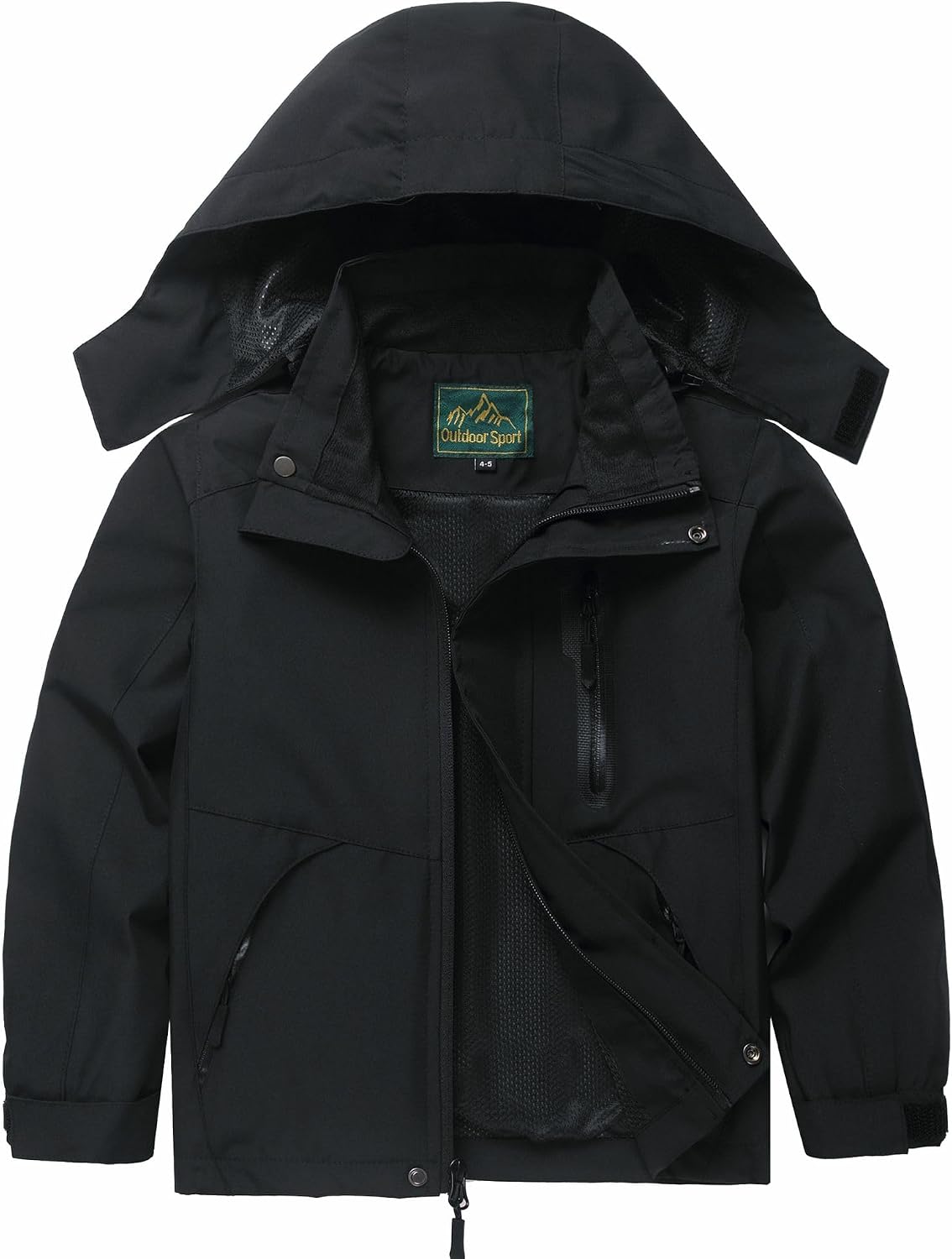 GIISAM Boys Rain Jacket, Girls Raincoat Waterproof Lightweight Windbreaker Coats for Kids