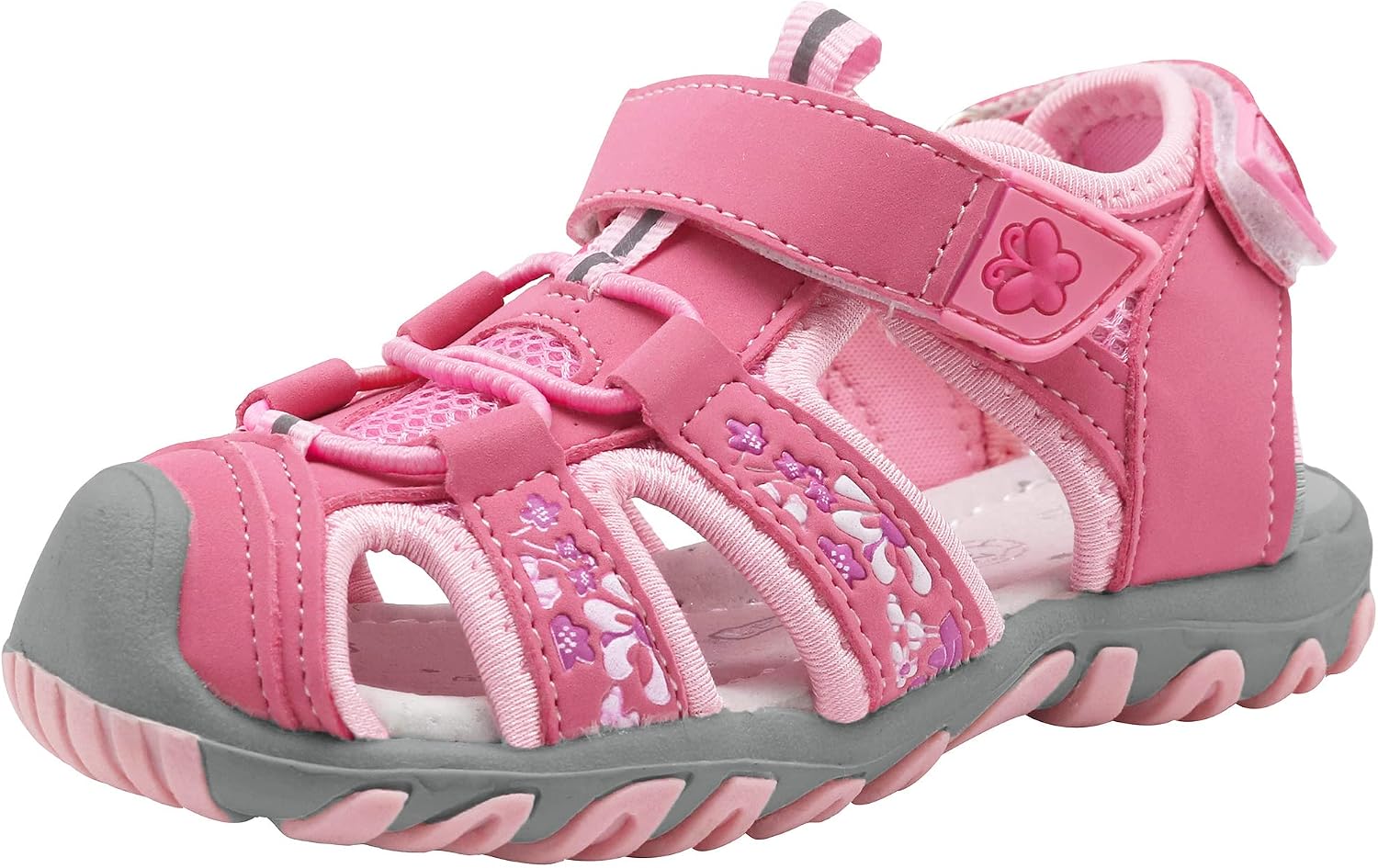 Apakowa Kid’s Boy’s Girl’s Soft Sole Close Toe Sport Beach Sandals (Toddler/Little Kid)