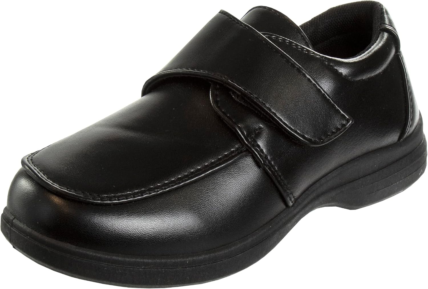 French Toast Boys Shoes – Kids Oxford School Uniform Loafer Church Dress Shoes Slip-On Faux-Leather (Toddler-Big Kid) (Black)