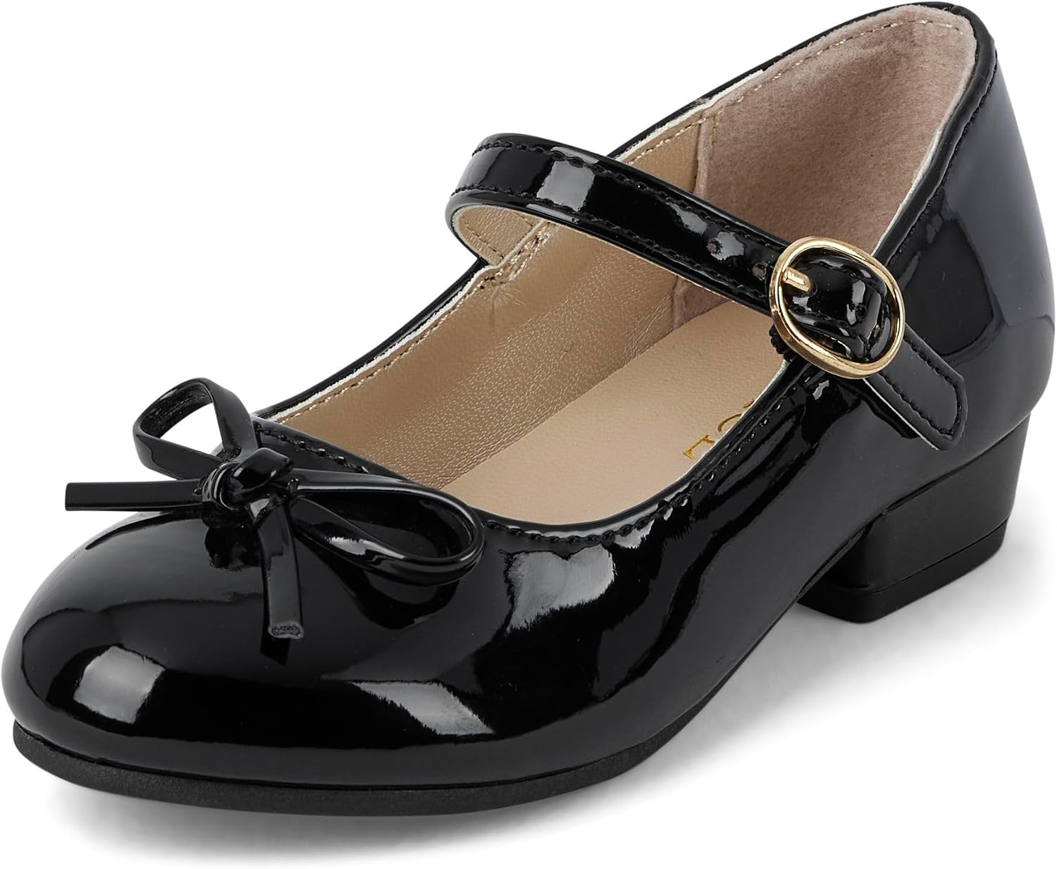 The Children’s Place Baby Girls’ Low Heel Dress Pumps