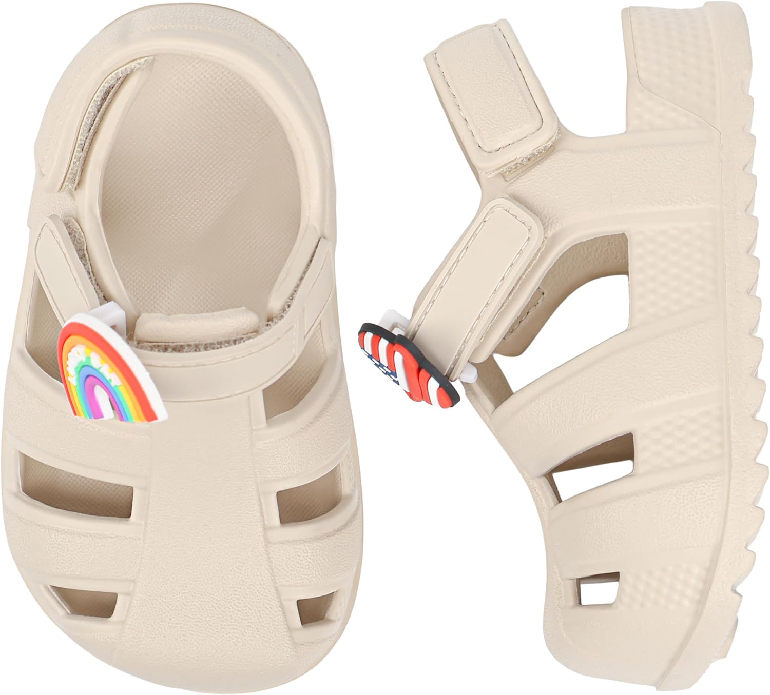 ChayChax Toddler Classic Fisherman Sandals Boys Girls Closed Toe Water Pool Beach Sandal Naturally Splay