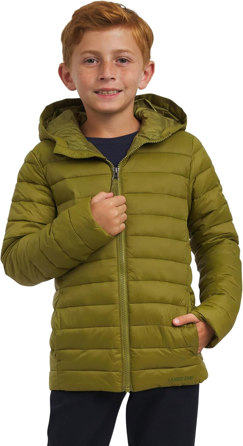Lands’ End Boys’ Lightweight Packable Insulated Puffer Jacket