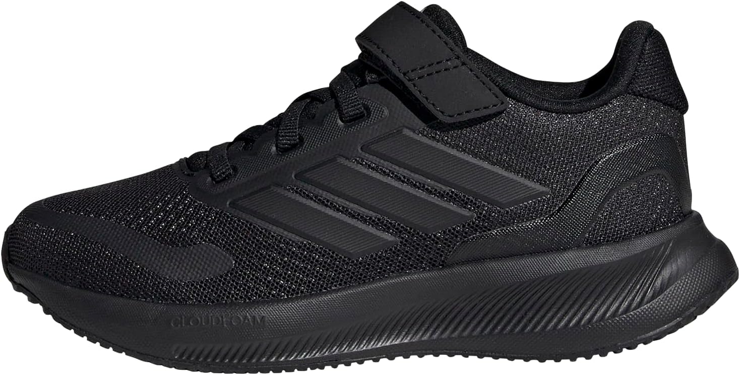adidas Kids’ Marvel Run Falcon 5 Elastic Lace & Strap Shoe