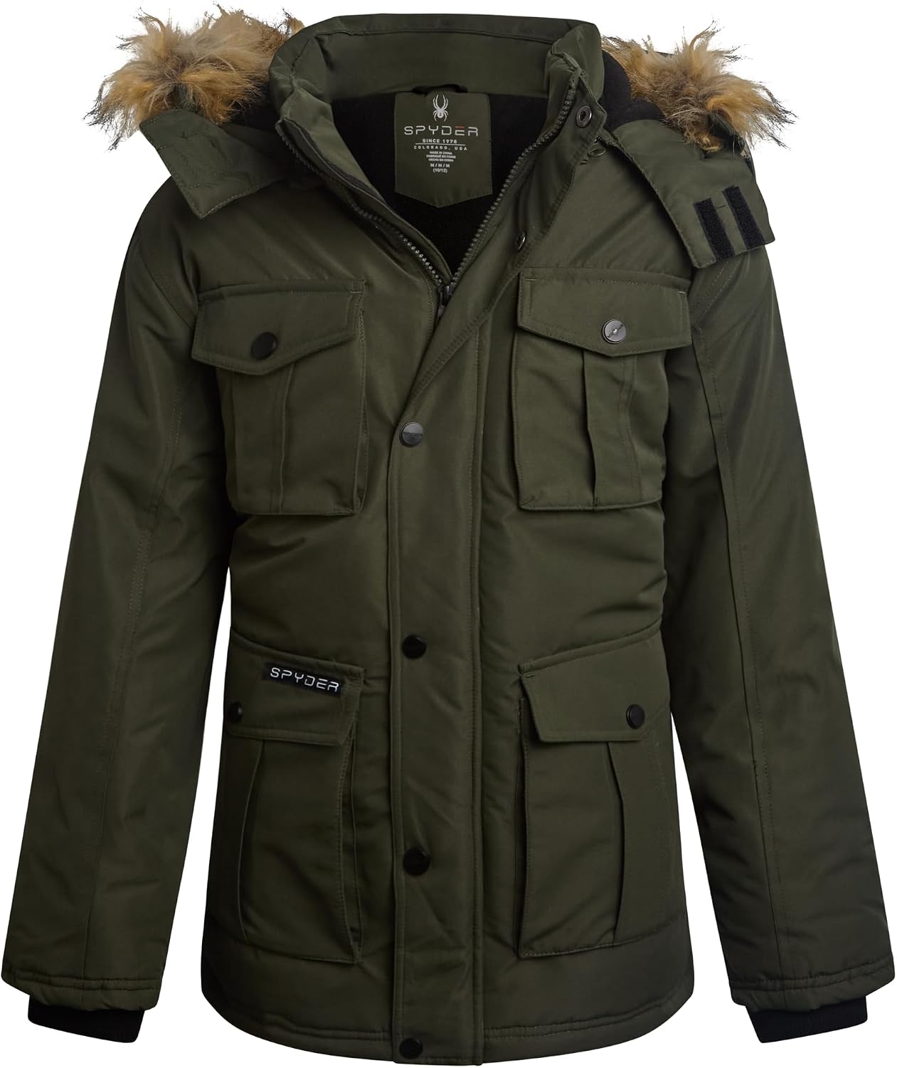 Spyder Boys Winter Coat – Wind & Water Resistant Heavyweight Long Length Insulated Kids Parka Winter Ski Jacket with Hood
