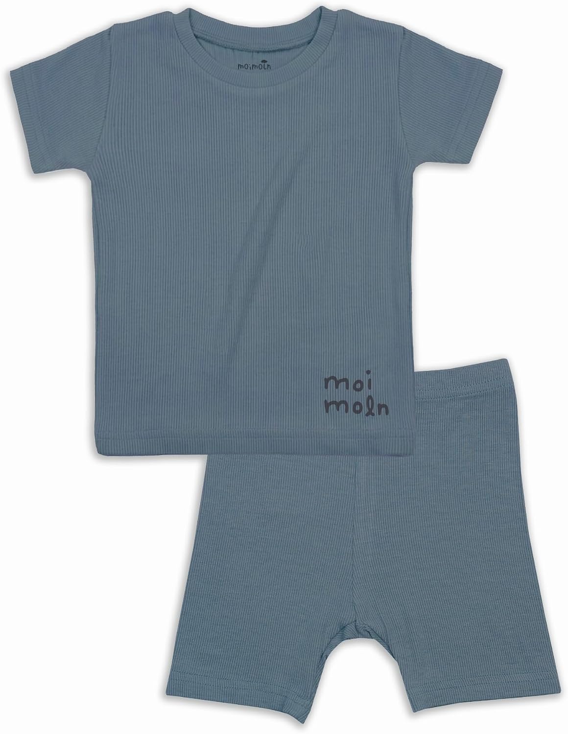 moimoln Baby Toddler Snug Fit Pajamas Viscose Solid Stripe Boys Girls
