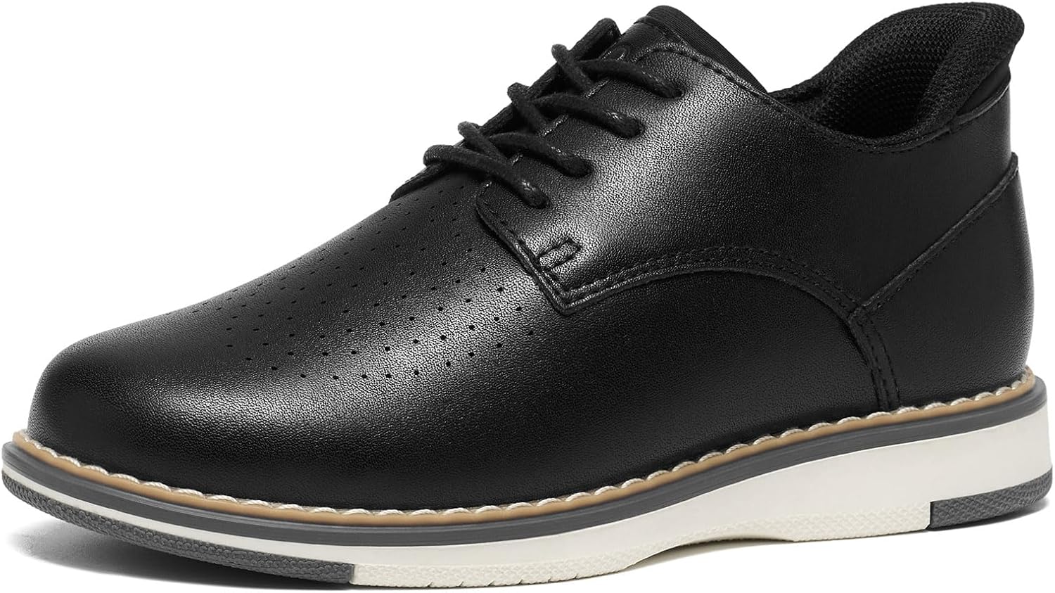 GINNI Boys Dress Shoes, Casual Oxfords Sneakers Comfort School Uniform Formal Shoes Wedding Church Dress Shoe for Toddler/Little/Big Kid