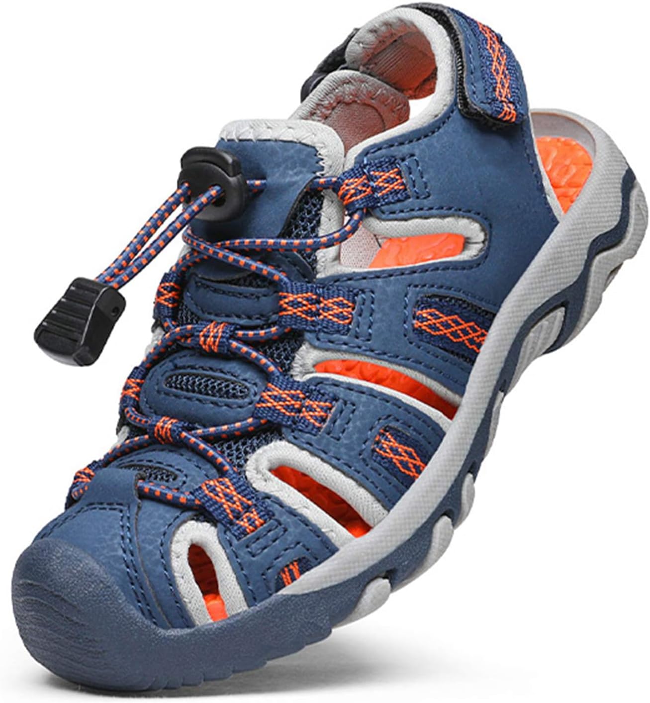 DREAM PAIRS Boys Girls Summer Outdoor Athletic Sport Sandals Walking Water Hiking Hook and Loop Adjustable Multicolor for Toddler/Little/Big Kids
