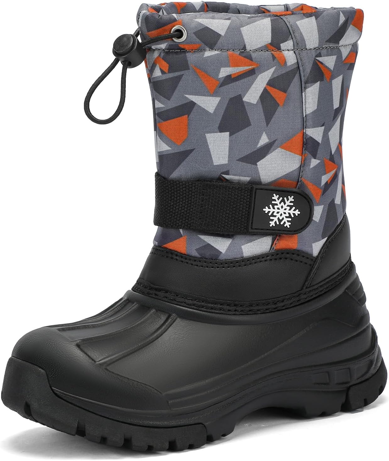 koppu Boys Girls Snow Boots Kids’ Waterproof Snow Boots for Winter Slip Resistant Cold Weather Shoes