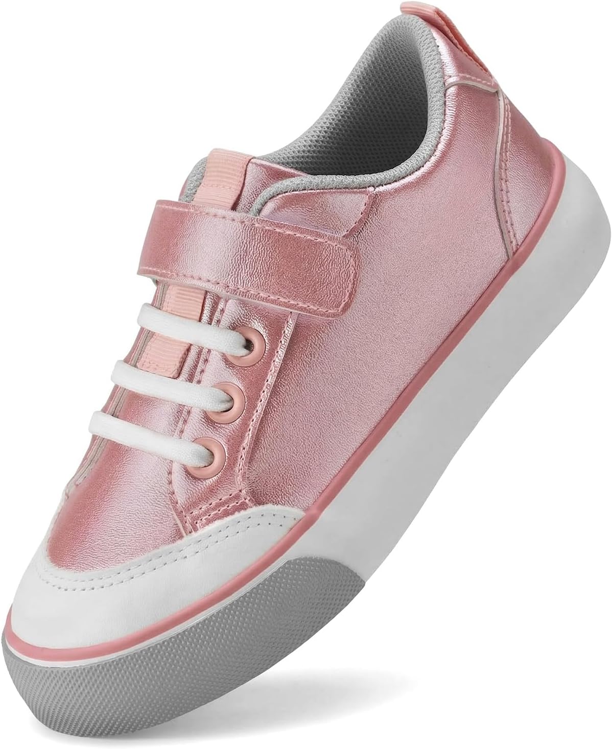 GINNI Toddler Boys Girls Sneakers Slip On Canvas Shoes Little Kid Breathable Anti-Slip Casual School Shoes