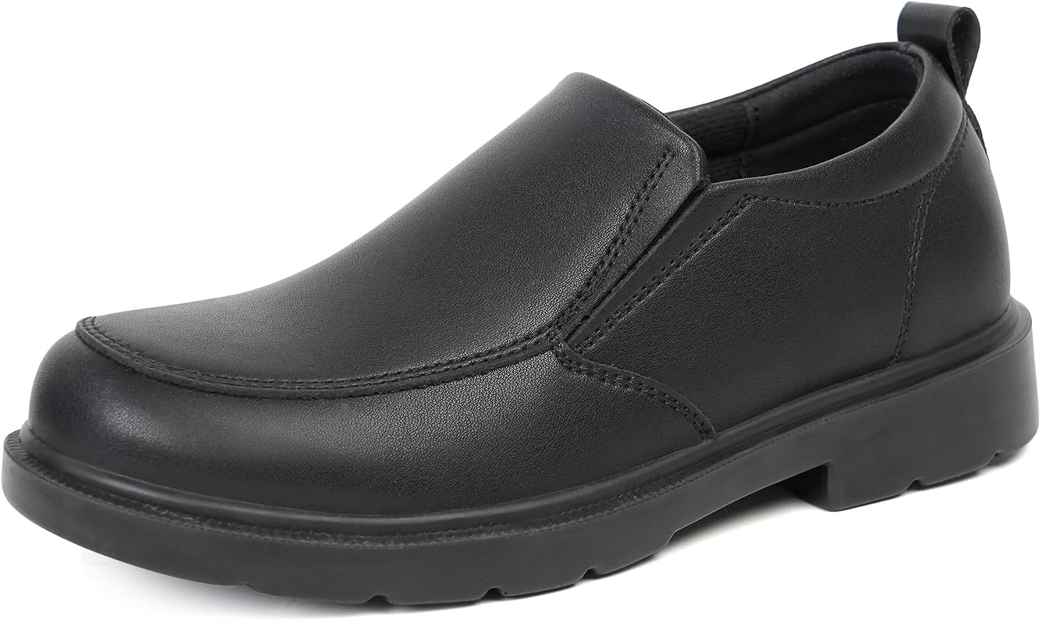 JABASIC Boys Slip-On School Uniform Shoes Non-Slip Comfortable Loafers for Kids