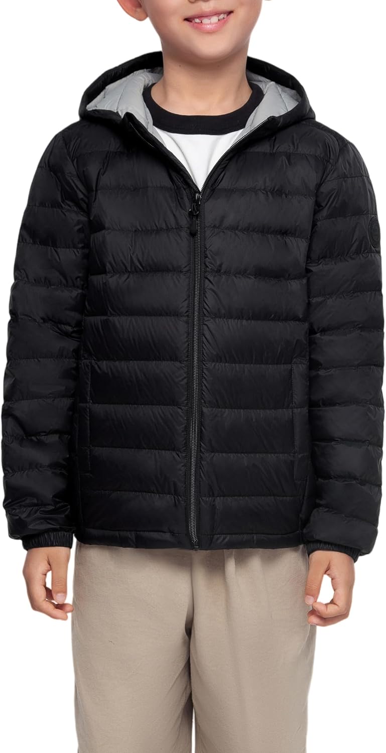 Rokka&Rolla Boys’ Ultra Lightweight Packable Down Puffer Jacket Coat