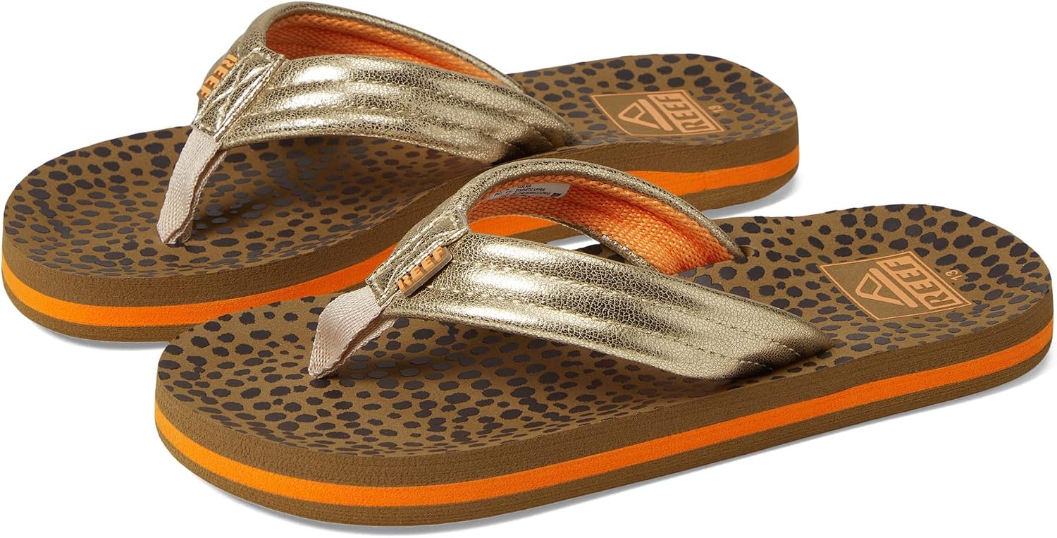 REEF Girls Kids Ahi Beach Flip Flop, Soft Cushion Footbed, Water Friendly