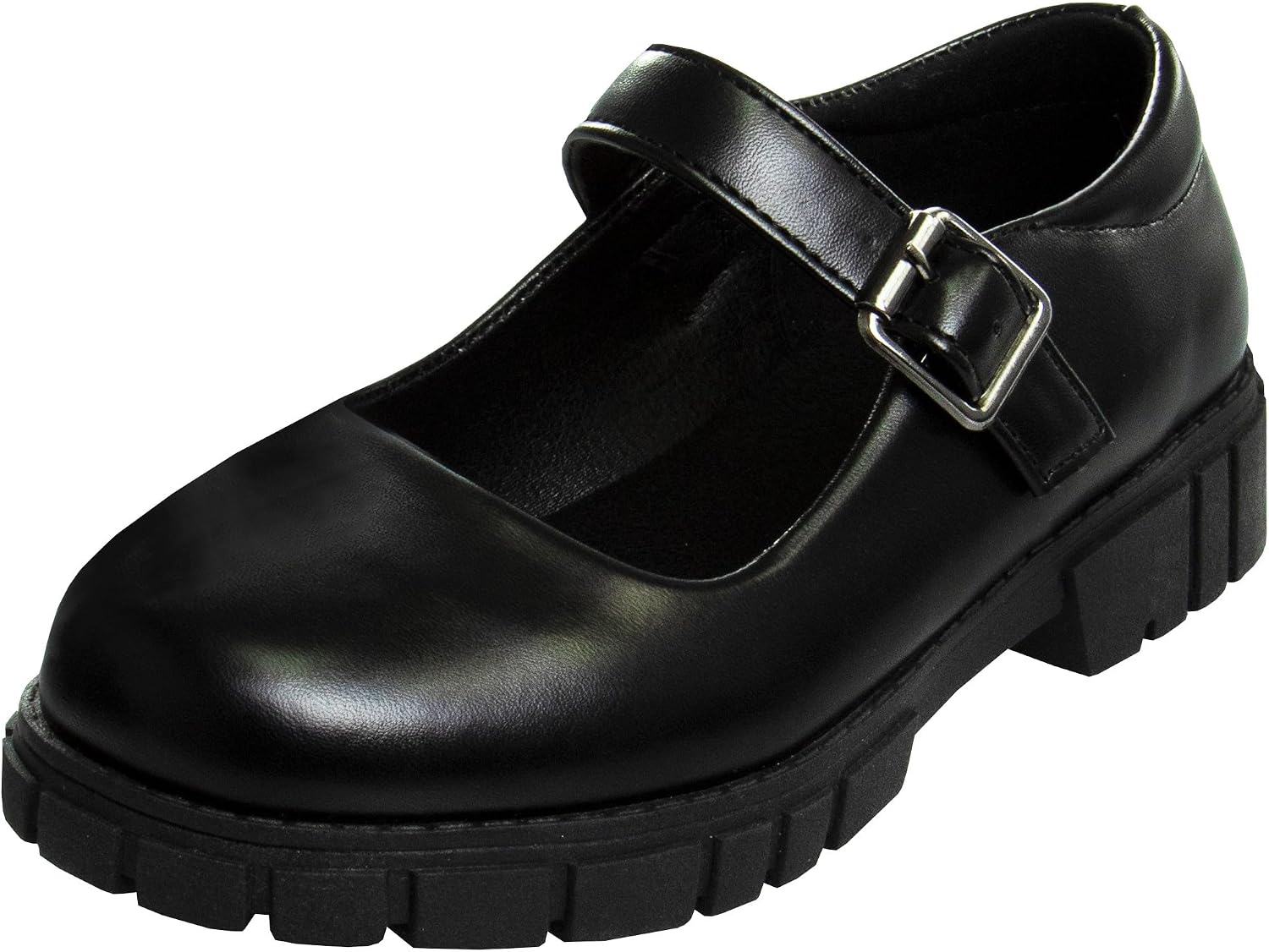 French Toast Girls Round Toe Ankle Strap Maryjane School Shoes – Mary Jane Chunky Platform Oxford Dress Shoe Pumps – Black/Navy/Brown (Size 12-5 Little Kid/Big Kid)