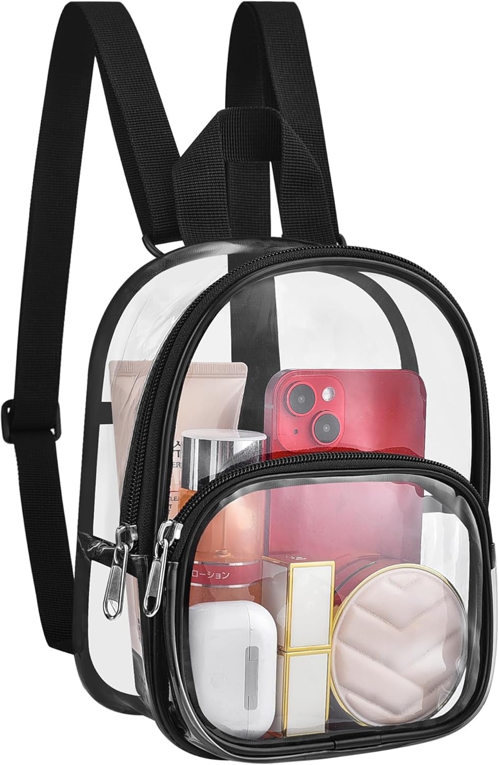 USPECLARE Clear Mini Backpack Stadium Approved for Little Boys & Girls, Transparent Backpack for Concert, Festival, Sport Events