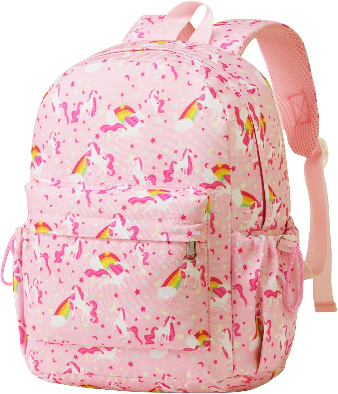 Vorspack Toddler Backpack for Girls – 12 Inch Kids Backpacks for Girls Ages 3-4, Cute Unicorn Bookbag School Bags for Kindergarten, Preschool – Pink