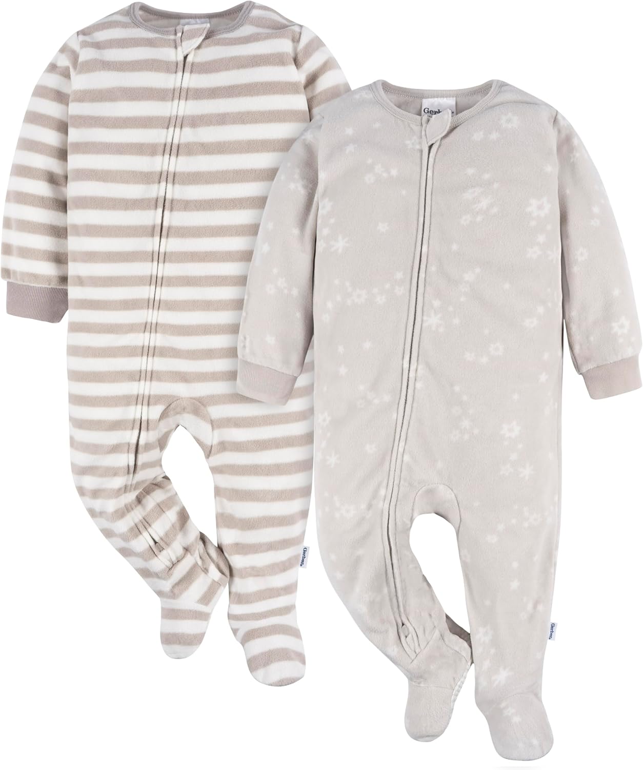 Gerber Baby Flame Resistant Fleece Footed Pajamas 2-pack