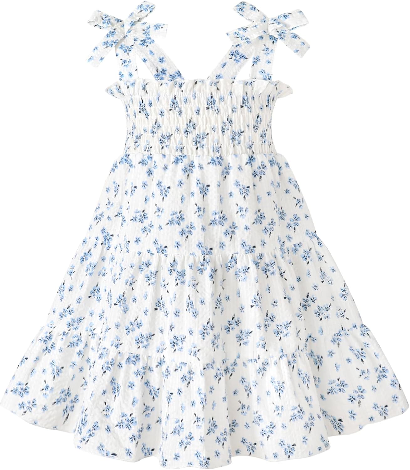 HAPPYMA Toddler Girl Summer Dress Boho Floral Sleeveless Dresses Girls Beach Princess Sundress Baby Outfits