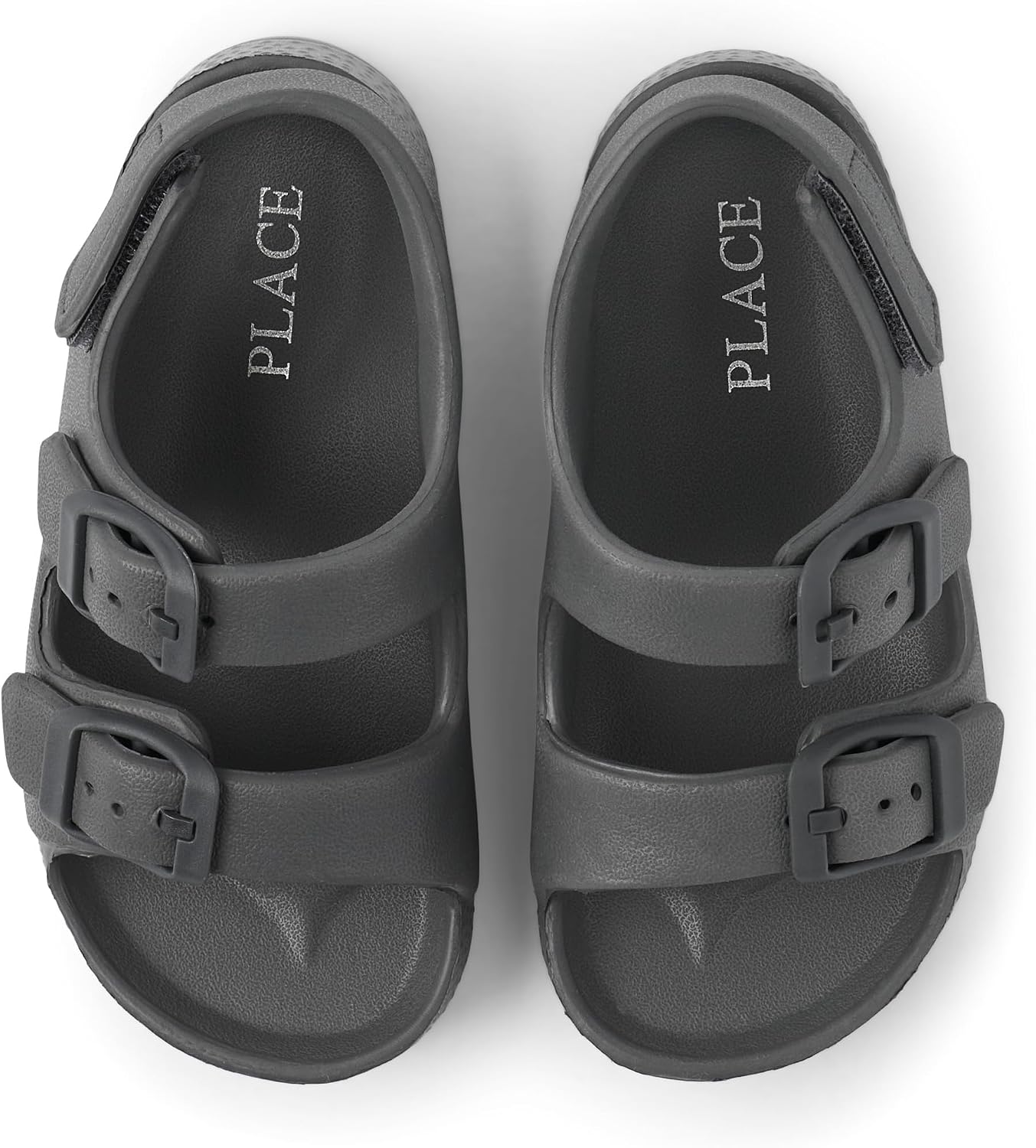 The Children’s Place Baby Boys and Toddler Everyday Double Buckle Slide Sandals with Backstrap