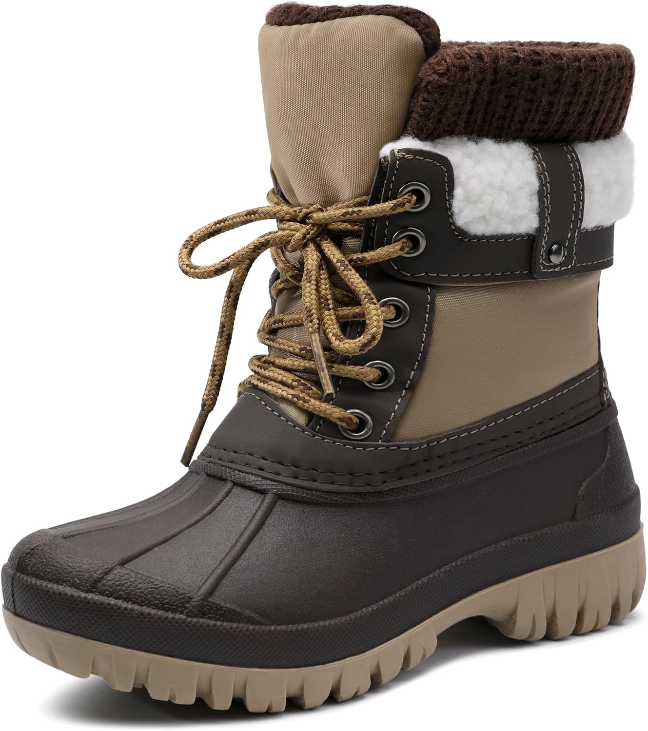 Boys Girls Winter Snow Boots Water Resistant Anti-slip Warm Lining Shoes (Little Kid/Big Kid)