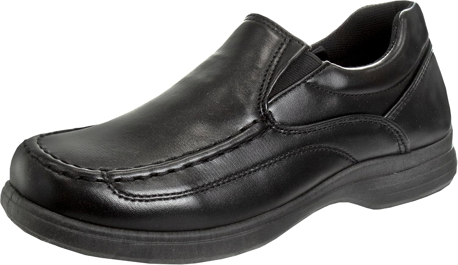French Toast Boys Shoes – Kids Oxford School Uniform Loafer Church Dress Shoes Slip-On Faux-Leather (Toddler-Big Kid) (Black)