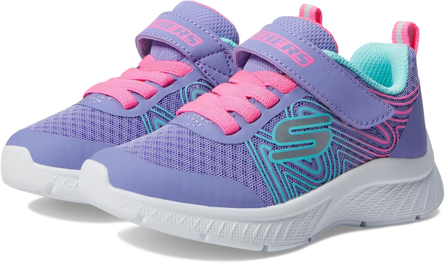 Skechers Kids’ Microspec Plus-Swirl Sweet Sneaker
