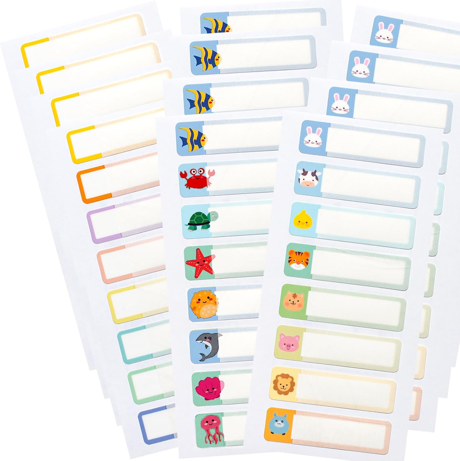 Name Labels Name Stickers for Kids Stuff School Supplies, 96 PCS Waterproof Daycare Labels for Baby Bottles, Self Laminating, Dishwasher Safe, Personalized Name Tags for Water Bottles, Sippy Cup