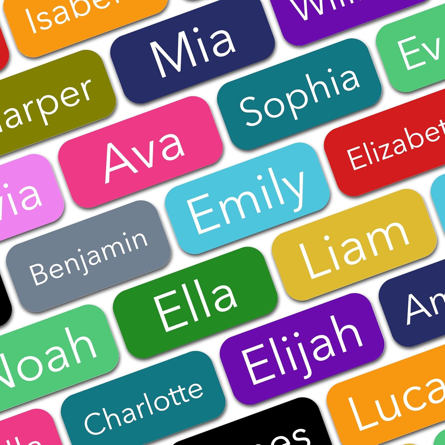 Personalized Labels (100 Count) (0.9″ 0.4″) Small Custom Name Stickers – Waterproof for Kids, Toddlers and Parents