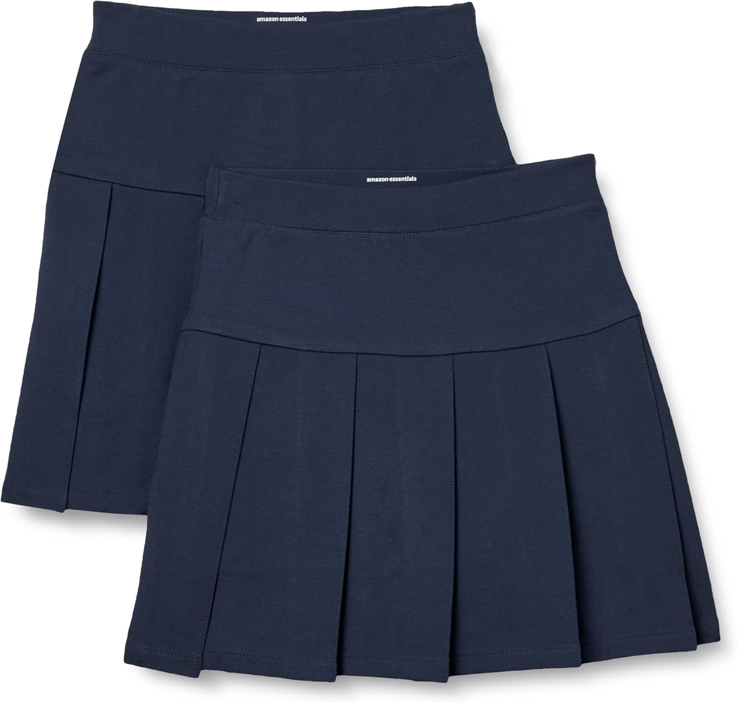 Amazon Essentials Girls Uniform Pleated Skort with Built-in Shorts, Elastic Waist