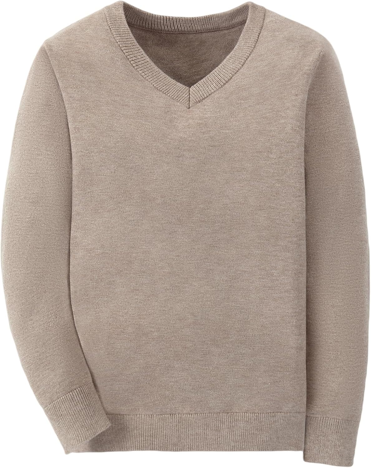 Boys School Uniform Sweater Kids Long Sleeve V Neck Pullover Knitted Jumper Fall Winter Clothes 9-16 Years