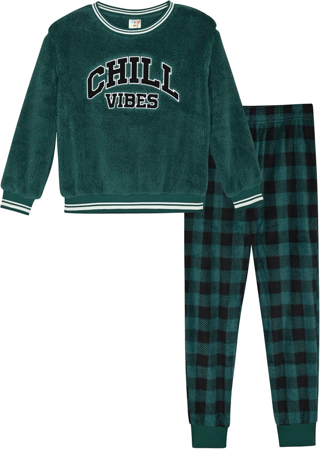 Sleep On It Boys Pajamas Set for Kids | Textured Fleece Sleepwear Sets for Boys Tops and Pajama Pant Sets
