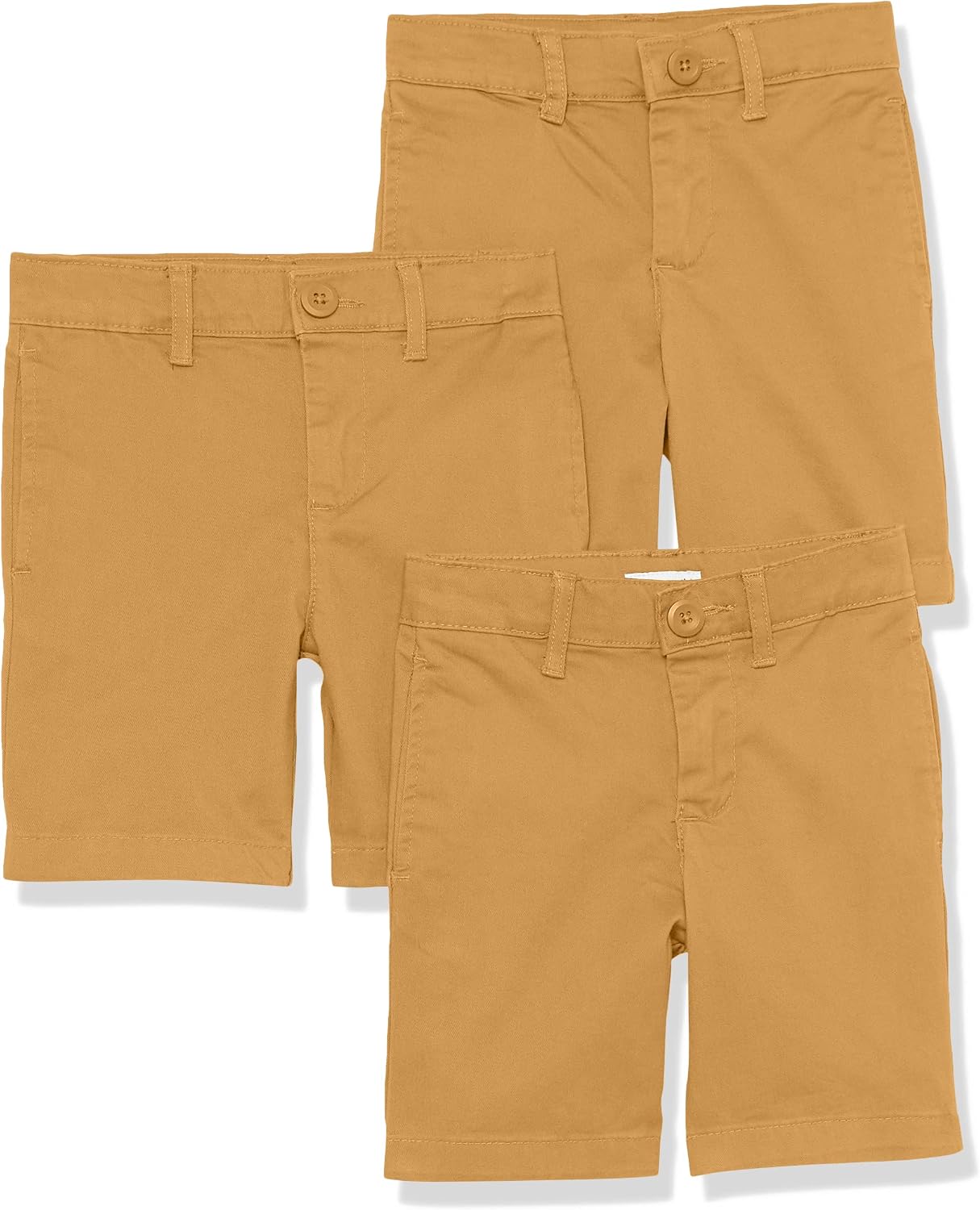 Amazon Essentials Boys and Toddlers’ School Uniform Woven Flat-Front Shorts with Elastic Waist