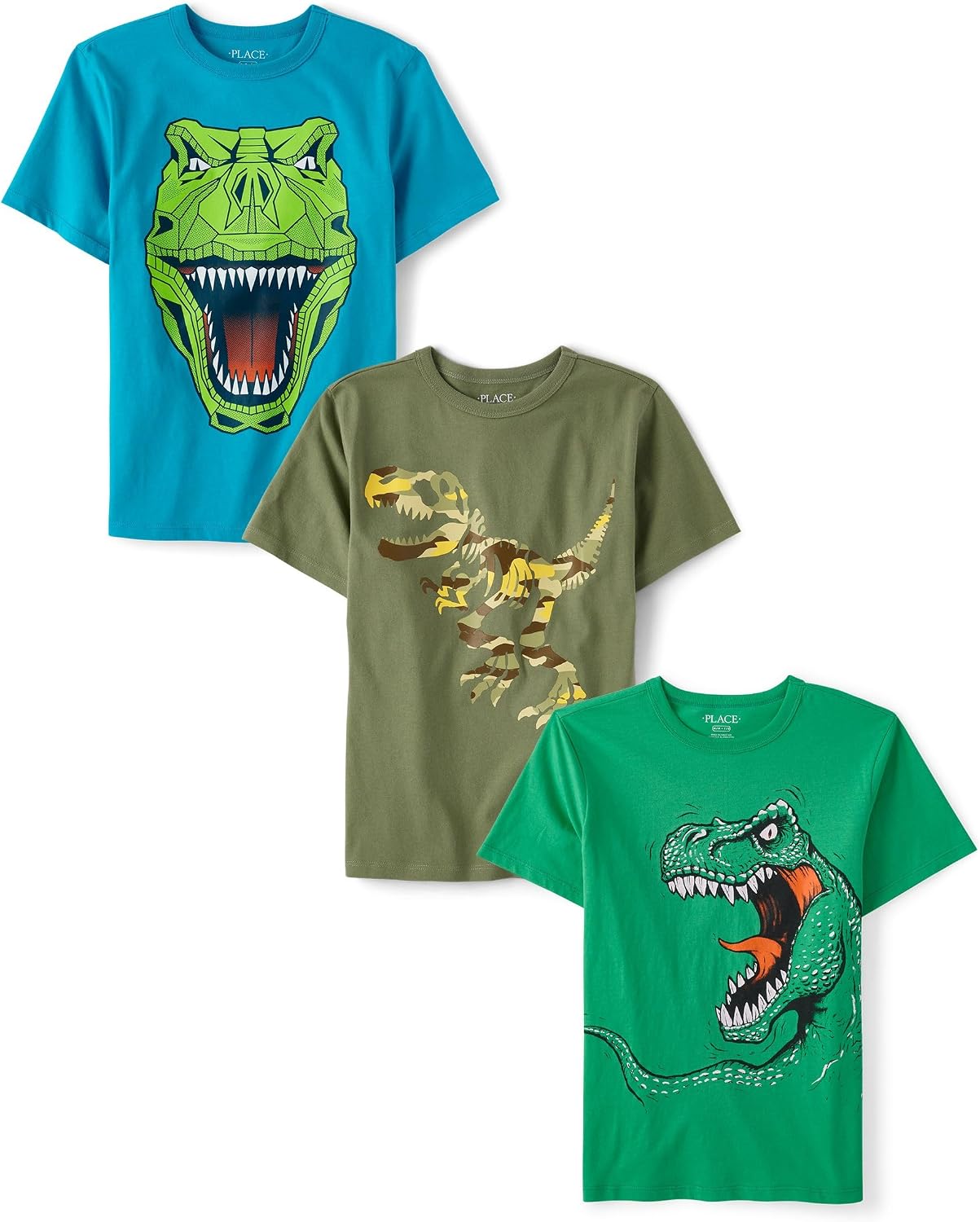 The Children’s Place Boys Vehicle Short Sleeve Graphic T-Shirts,multipacks