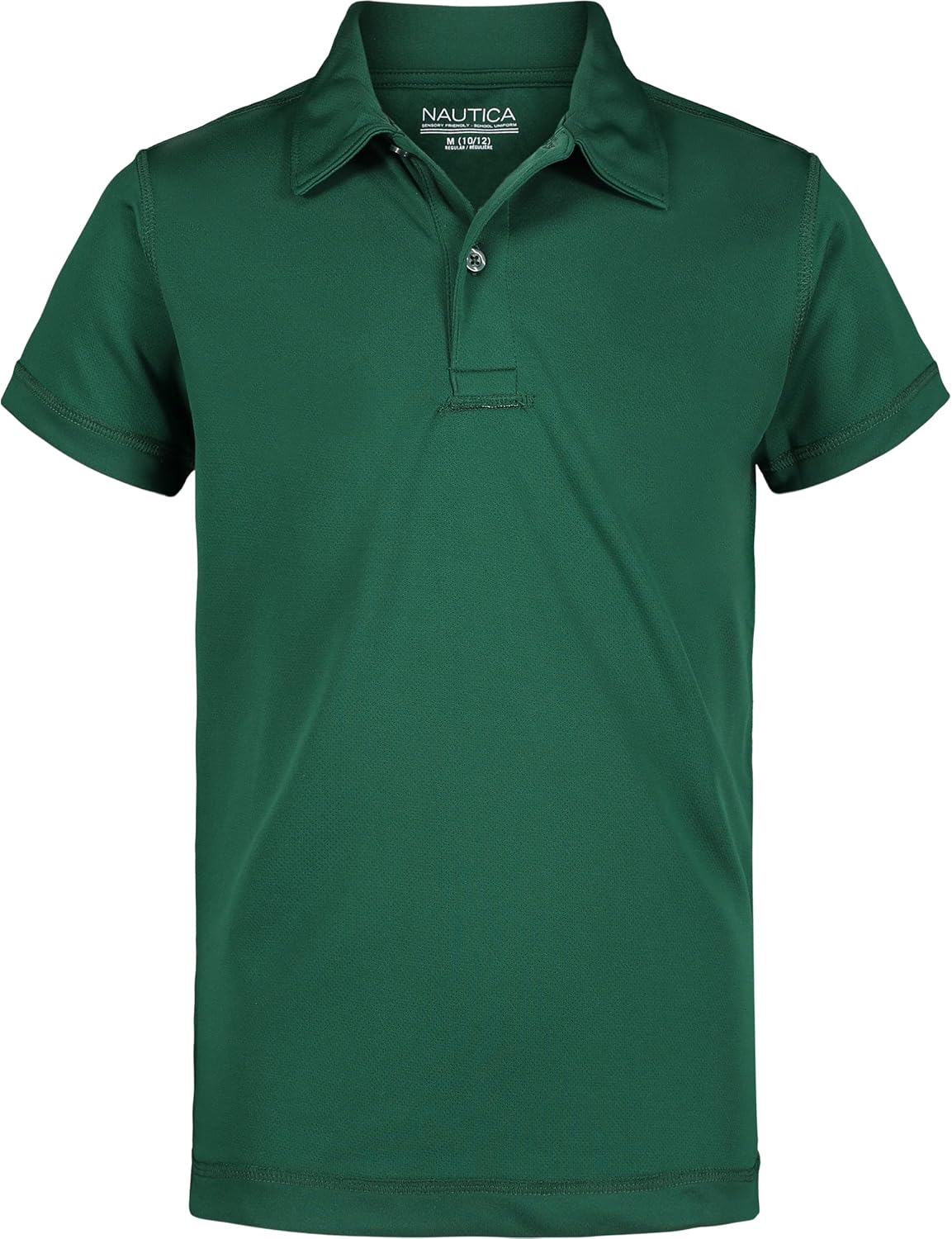 Nautica Boys’ School Uniform Sensory-Friendly Short Sleeve Performance Polo