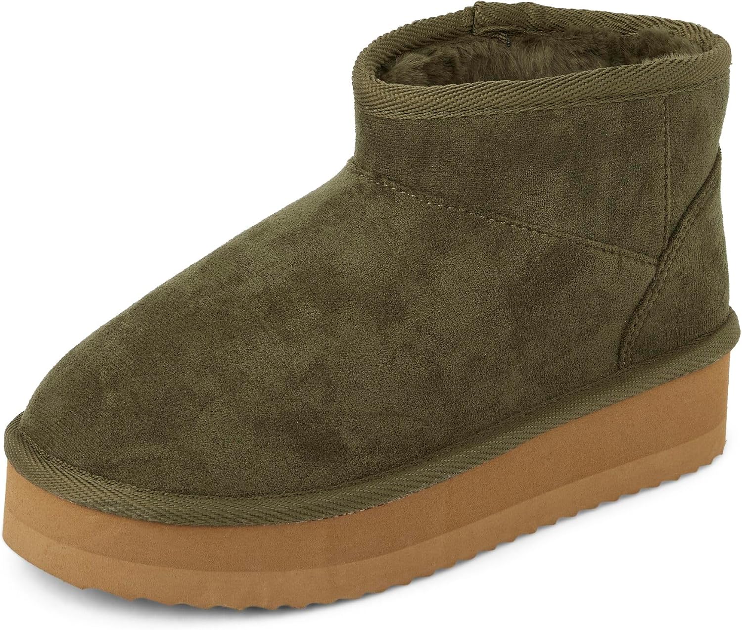 The Children’s Place Girls’ Girls Mini Ankle Platform Boot, Faux-fur Lined